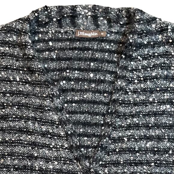 J. McLaughlin Sweater Alpaca Merino Wool Sequins - Picture 5 of 9